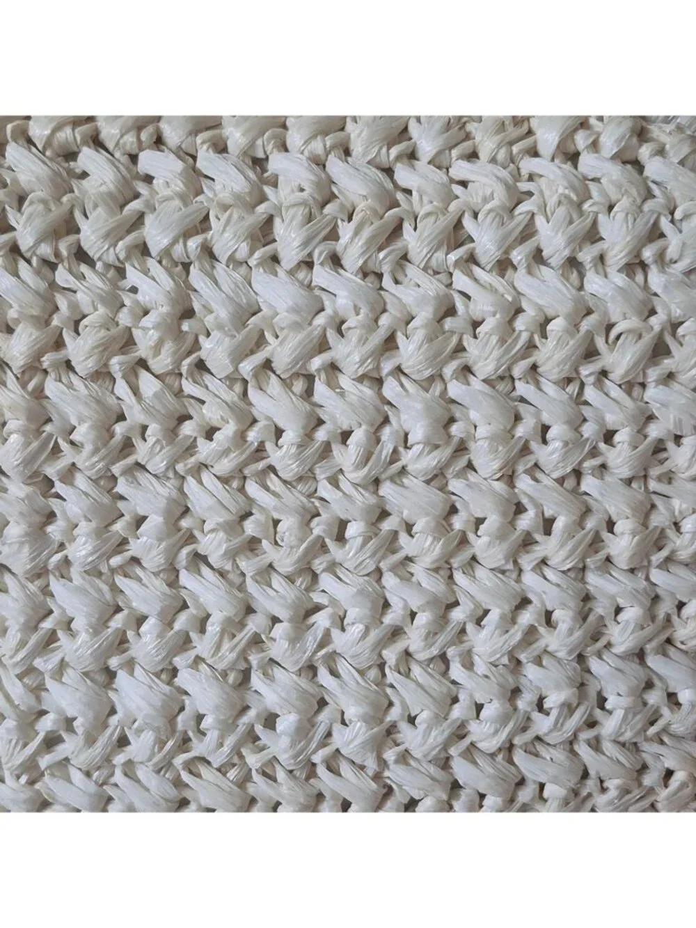 Vtg 60's Woven Raffia Ivory Straw Flower Purse Kiss Lock Closure Made In Japan